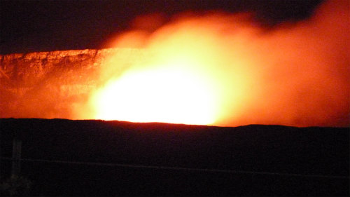 ハワイ島マイカイオハナツアーハワイ島キラウエア火山ツアーキラウエア火山溶岩情報２
