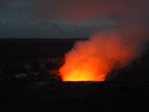 ハワイ島マイカイオハナツアーヒロ発キラウエア火山ツアーキラウエア火山溶岩リポート