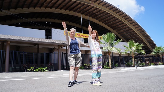 ハワイ島観光スポット『エディス・カナカオレ・テニス・スタジアム』